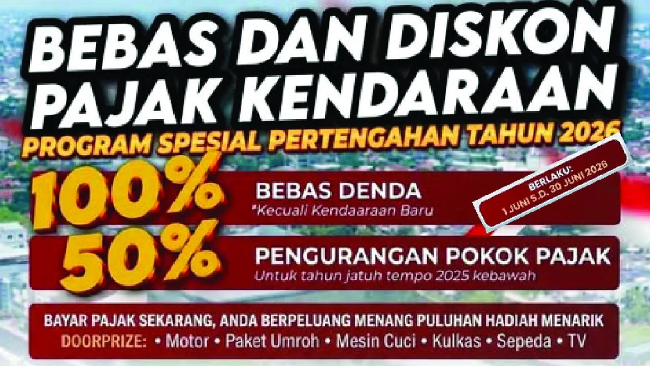 Pemprov Sulsel Hapus Denda dan Beri Diskon 50 Persen Pokok Pajak Kendaraan Bermotor