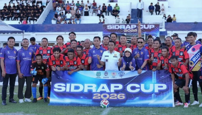 Sidrap Cup 2026 Resmi Bergulir, Stadion Ganggawa Kembali Jadi Pusat Gairah Olahraga