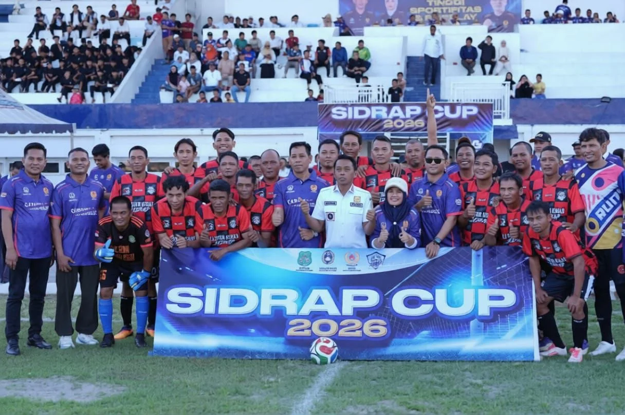 Sidrap Cup 2026 Resmi Bergulir, Stadion Ganggawa Kembali Jadi Pusat Gairah Olahraga