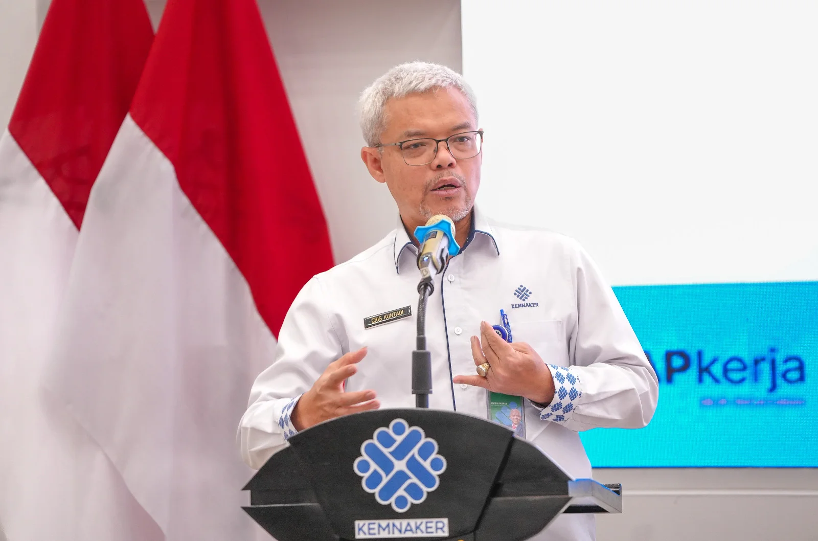 Sekretaris Jenderal Kemnaker, Cris Kuntadi.