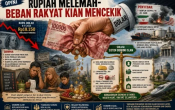 Rupiah Melemah-Beban Rakyat Kian Mencekik 3 Rupiah Melemah-Beban Rakyat Kian Mencekik