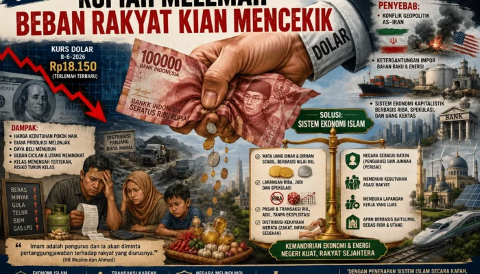 Rupiah Melemah-Beban Rakyat Kian Mencekik