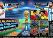 Hasil dan Jadwal Piala Dunia 2026 Hari Ini: Inggris, Portugal, Argentina Berebut Status Juara Grup