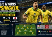 Brasil Nyaris Tersingkir, Martinelli Muncul Jadi Pahlawan dan Kirim Jepang Pulang dari Piala Dunia 2026
