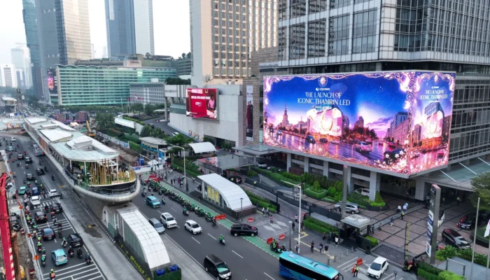 Layar Digital 8K Resmi Beroperasi di Thamrin, City Vision Bidik Peluang Industri Periklanan