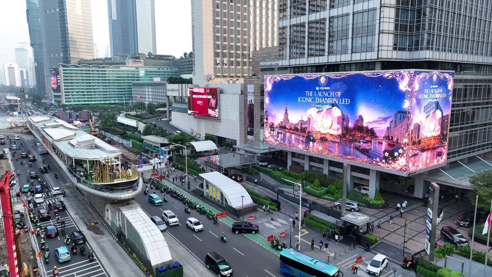 Layar Digital 8K Resmi Beroperasi di Thamrin, City Vision Bidik Peluang Industri Periklanan