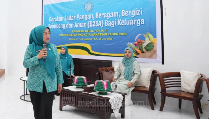 TP PKK Makassar Gencarkan Gerakan B2SA, Dorong Keluarga Terapkan Pola Pangan Sehat dan Bergizi