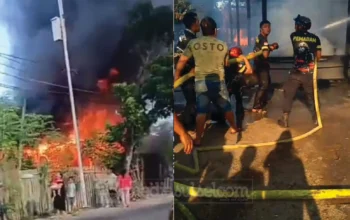 Rumah Panggung di Jeneponto Ludes Terbakar, Dua KK Kehilangan Tempat Tinggal 7 Kebakaran Jeneponto