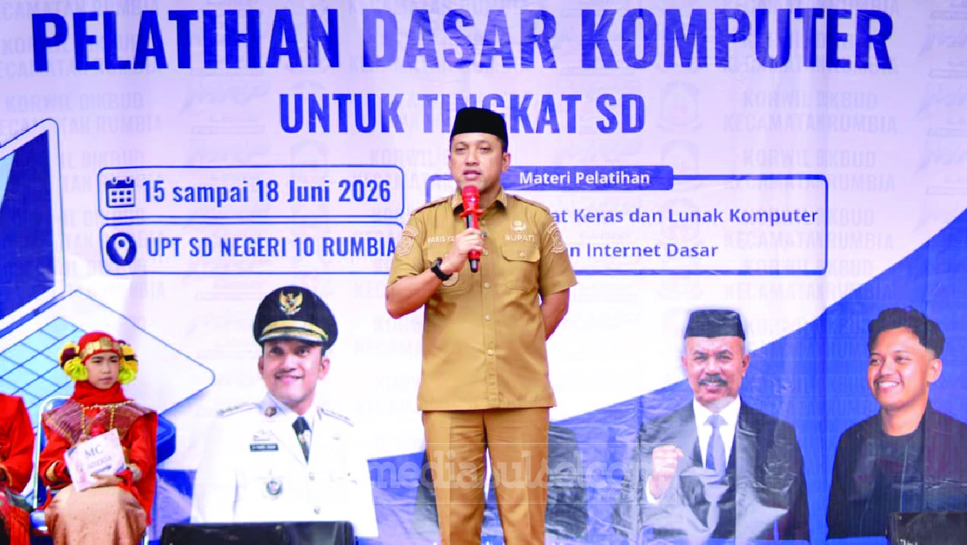 Siapkan Generasi Melek Teknologi, Bupati Jeneponto Buka Pelatihan Komputer untuk Siswa SD 2 bupati Paris