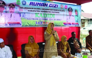 Wabup Sidrap Resmikan Rumah Gizi dan Posyandu Era Baru di Kadidi 9 rumah gizi sidrap