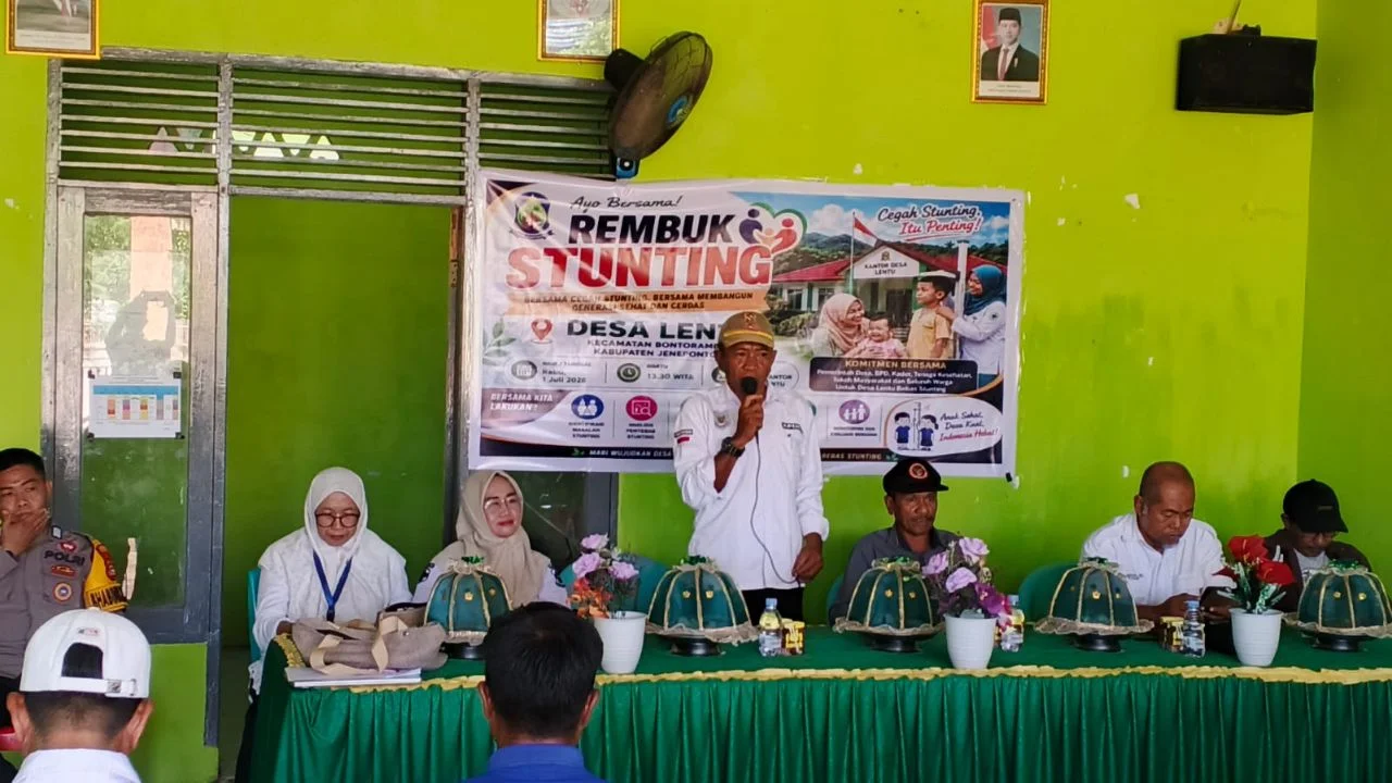 Cegah Gizi Buruk Sejak Dini, Desa Lentu Gelar Rembuk Stunting Libatkan Semua Elemen