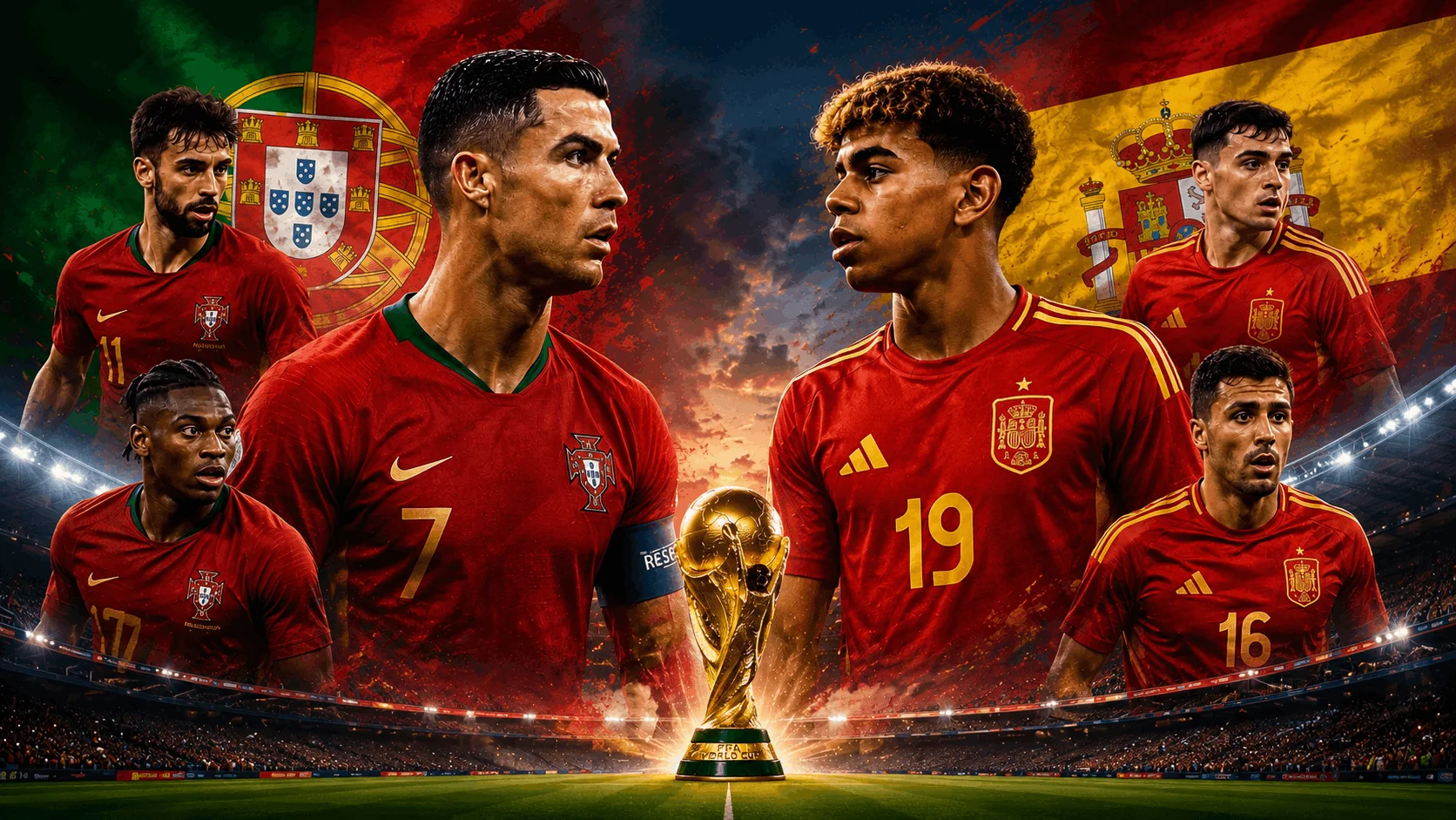 Head to Head Portugal vs Spanyol: Siapa Lebih Unggul Jelang Duel Panas Piala Dunia 2026?