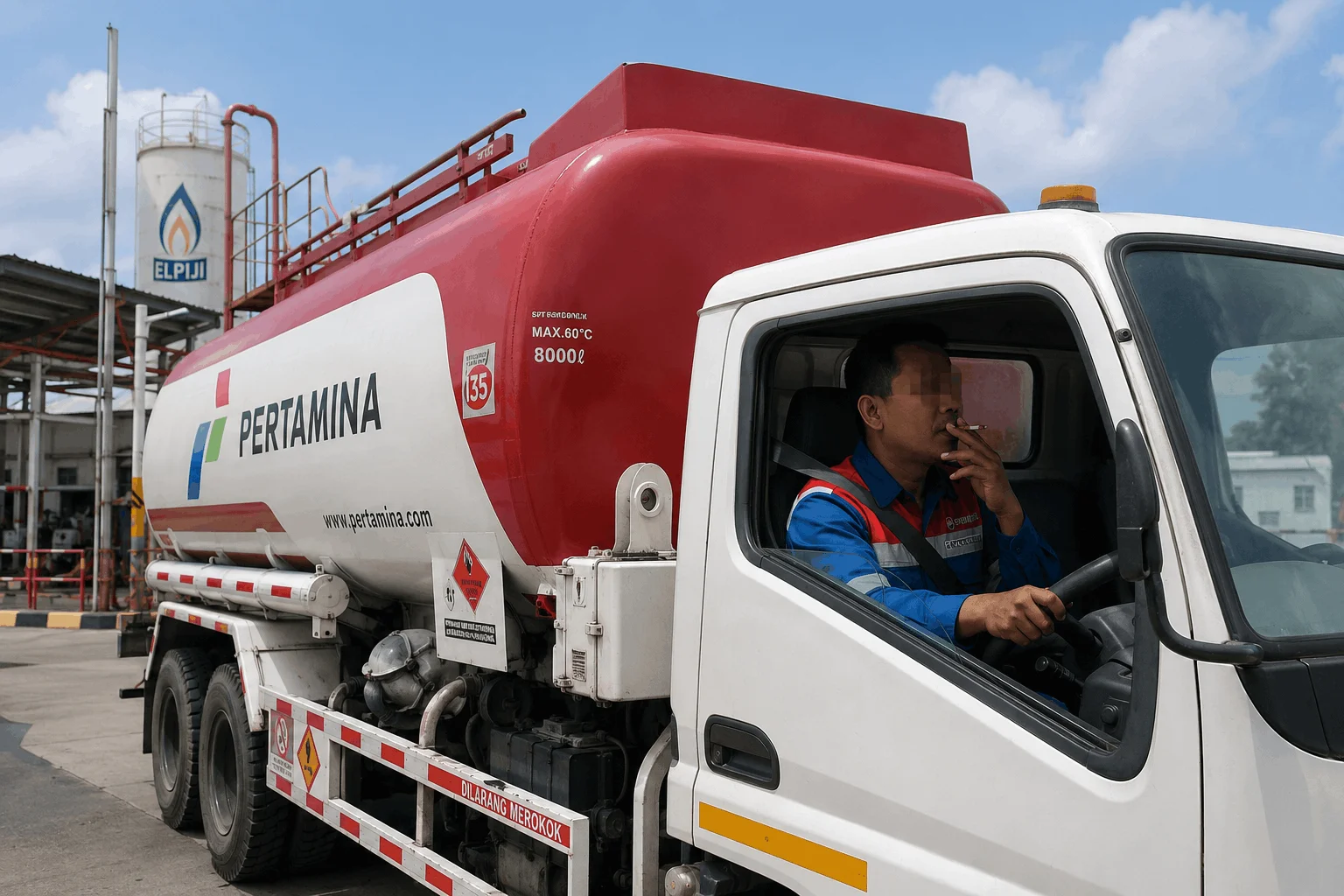 AMT Kedapatan Ngerokok Saat Mengemudi Mobil Tangki, Pertamina: Sudah Diberhentikan
