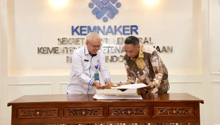 Kemnaker-HIPMI Jaya Teken Kesepahaman Pengembangan Keterampilan Tenaga Kerja