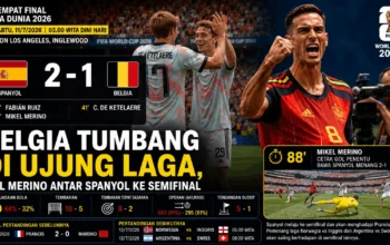 Belgia Tumbang di Ujung Laga, Spanyol Melaju ke Semifinal