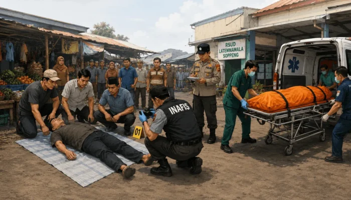Pria Ditemukan Meninggal di Pasar Sentral Soppeng, Polisi: Tak Ada Tanda Kekerasan