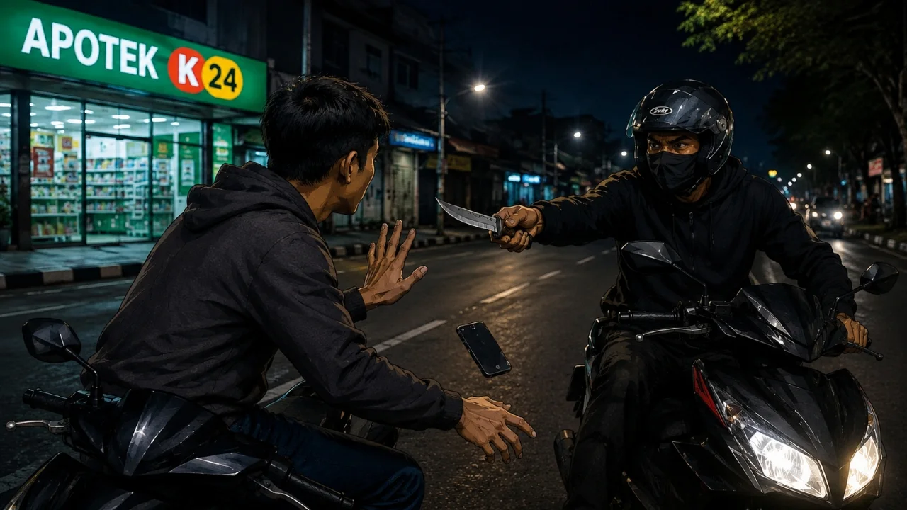 Rampas HP Pakai Badik di Talasalapang, Pelaku Begal di Makassar Dibekuk Polisi