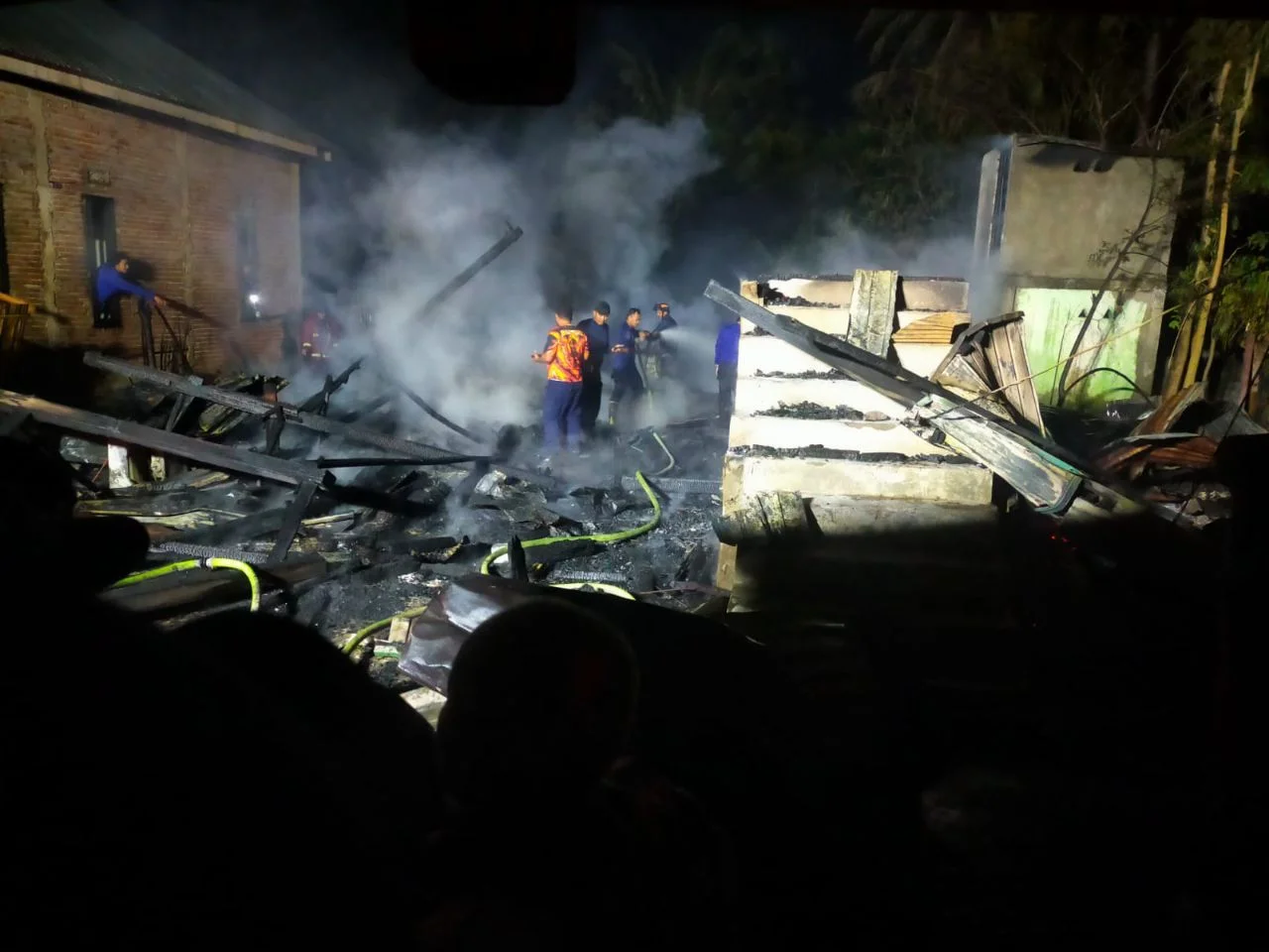 Rumah Petani Lansia Hangus Dilalap Api di Jeneponto, Korban Alami Luka Bakar, Motor dan 100 Karung Gabah Ludes