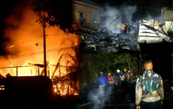 Rumah Petani Lansia Hangus Dilalap Api di Jeneponto, Korban Luka Bakar, Motor dan 100 Karung Gabah Ludes