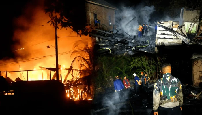 Rumah Petani Lansia Hangus Dilalap Api di Jeneponto, Korban Luka Bakar, Motor dan 100 Karung Gabah Ludes