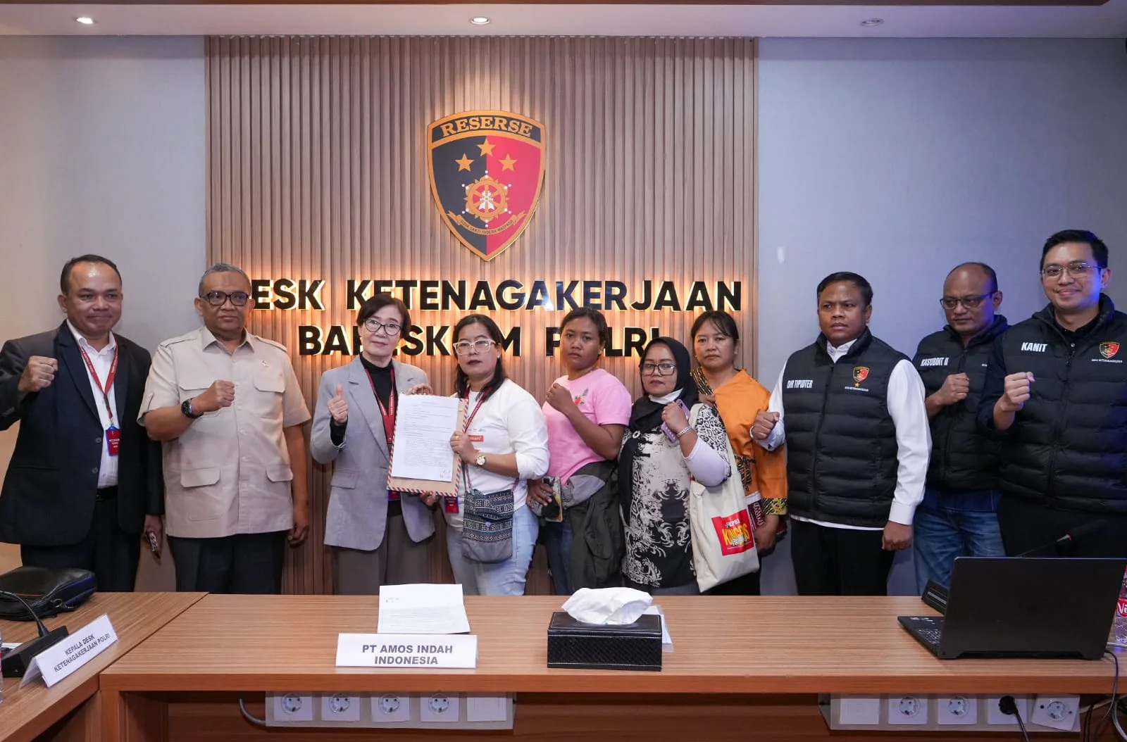 Kemnaker Mediasi PHK PT Amos, 134 Pekerja Terima Pesangon