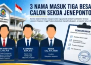 Panitia Umumkan Tiga Besar Calon Sekda Kabupaten Jeneponto