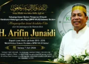 BPW KKLR Sulsel Berduka, Mantan Bupati Luwu Utara Arifin Junaidi Tutup Usia 6 Arifin Junaedi