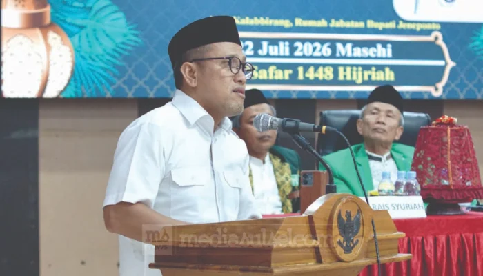 312 Pengurus MWC NU Jeneponto Dilantik, Paris Yasir Ajak Jaga Kerukunan dan Bangun Daerah
