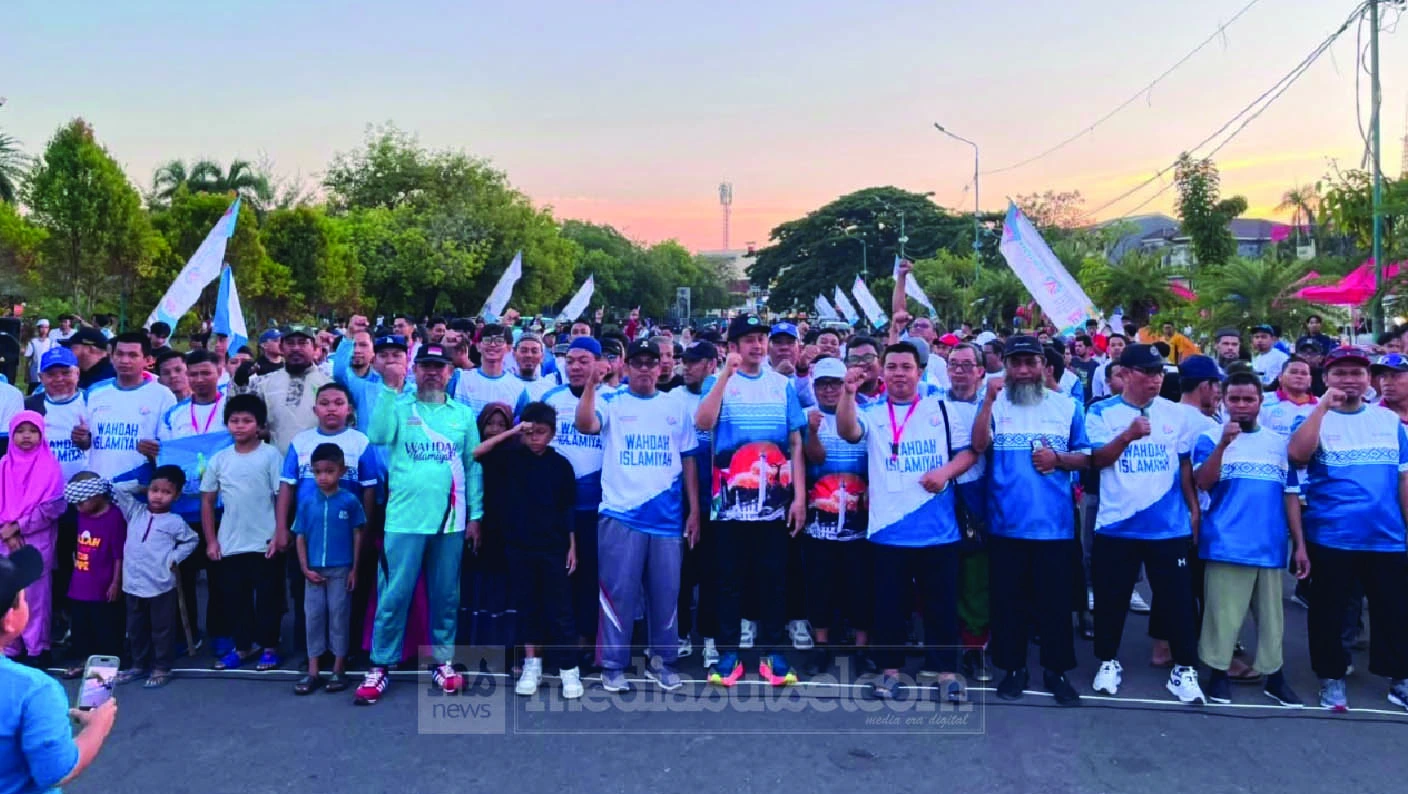 Ribuan Warga Makassar Ramaikan Jalan Sehat dan Talkshow Wahdah Islamiyah Jelang Muktamar V 3 Jalan sehat wahdah2