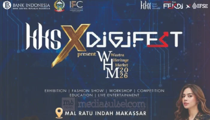 Wastra Sulsel Dibidik Tembus Pasar Nasional hingga Global, BI dan Pemprov Perkuat UMKM Lewat KKS x DIGIFEST 2026