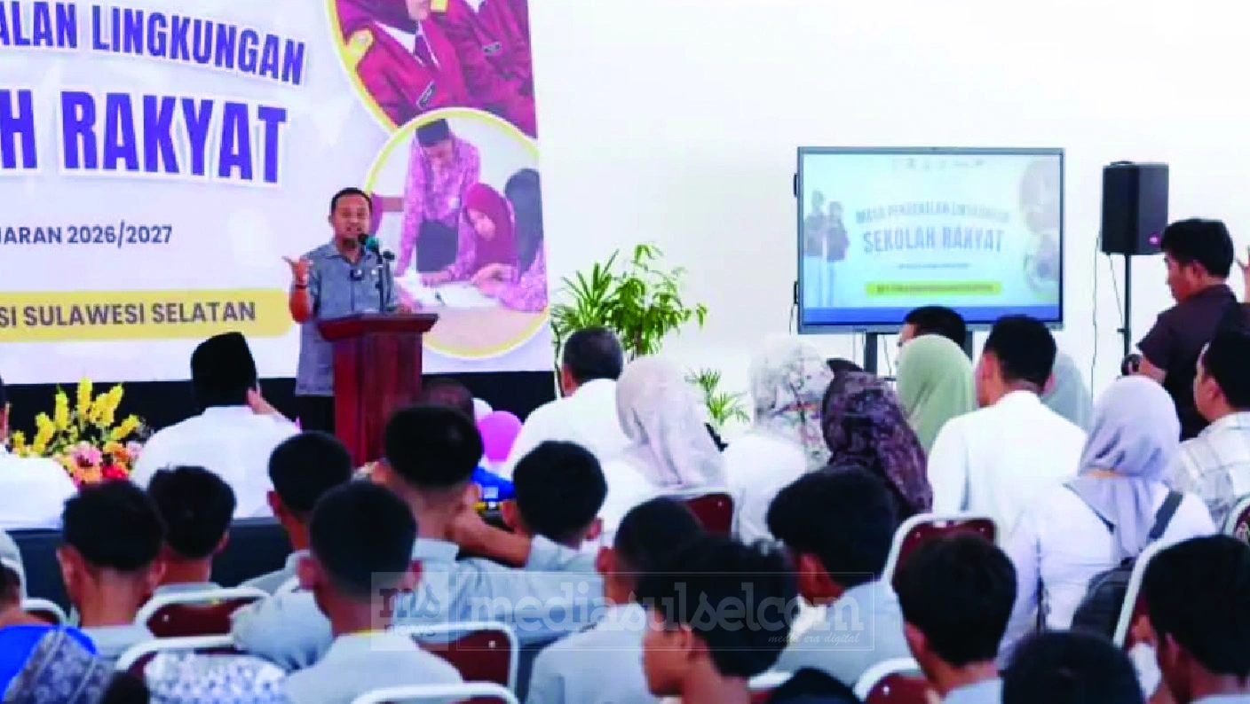 MPLS Sekolah Rakyat Pertama di Sulsel Resmi Dibuka Andi Sudirman