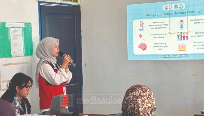 Mahasiswa KKN Unhas Edukasi Warga Majjeling Sidrap Pentingnya Protein Hewani untuk Cegah Stunting