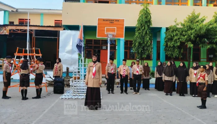 Persami SMPN 2 Sungguminasa Tanamkan Disiplin dan Karakter Sejak Hari Pertama Sekolah