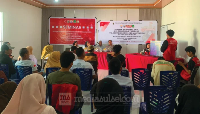 KKN Tematik Unhas di Sidrap Luncurkan 8 Program Inovasi Desa, Fokus Digitalisasi UMKM dan Pencegahan Stunting