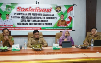 Jaga Opini WTP, Pemkab Sidrap Perkuat Akuntabilitas Pengelolaan Dana Partai Politik 6 Sosialisasi Pemkab Sidrap