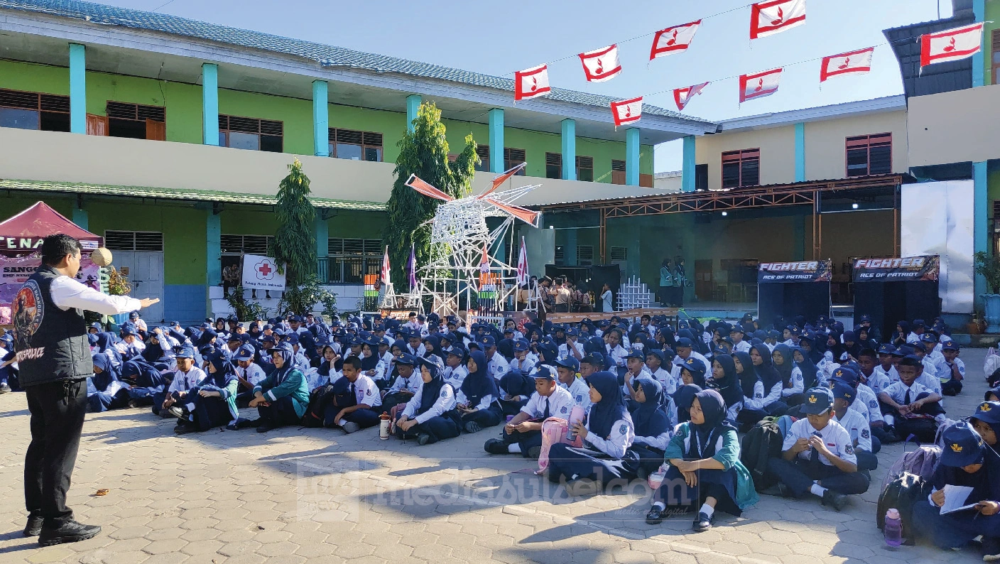 MPLS SMPN 2 Sungguminasa Dimulai, Ratusan Siswa Baru Dibekali Pendidikan Karakter dan Antinarkoba 2 mpls smpn gOWA1