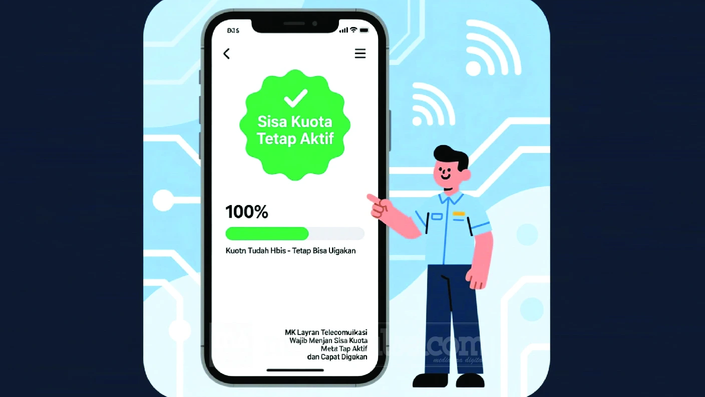 sisa kuota ilustrasi