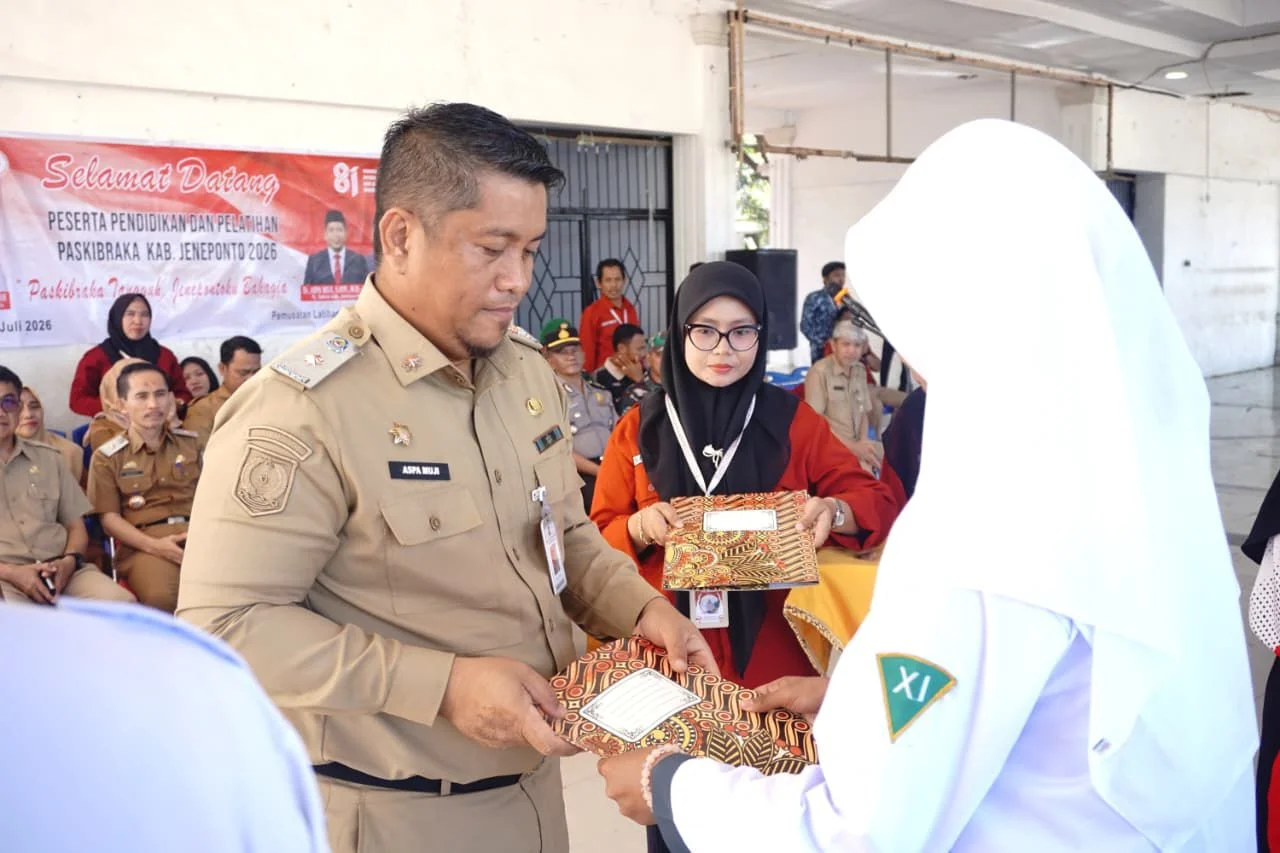 Pj Sekda Jeneponto Buka Diklat Calon Paskibraka 2026, Titip Pesan Disiplin dan Integritas 2 Pj Sekda Jeneponto Buka Diklat Calon Paskibraka 2026, Titip Pesan Disiplin dan Integritas