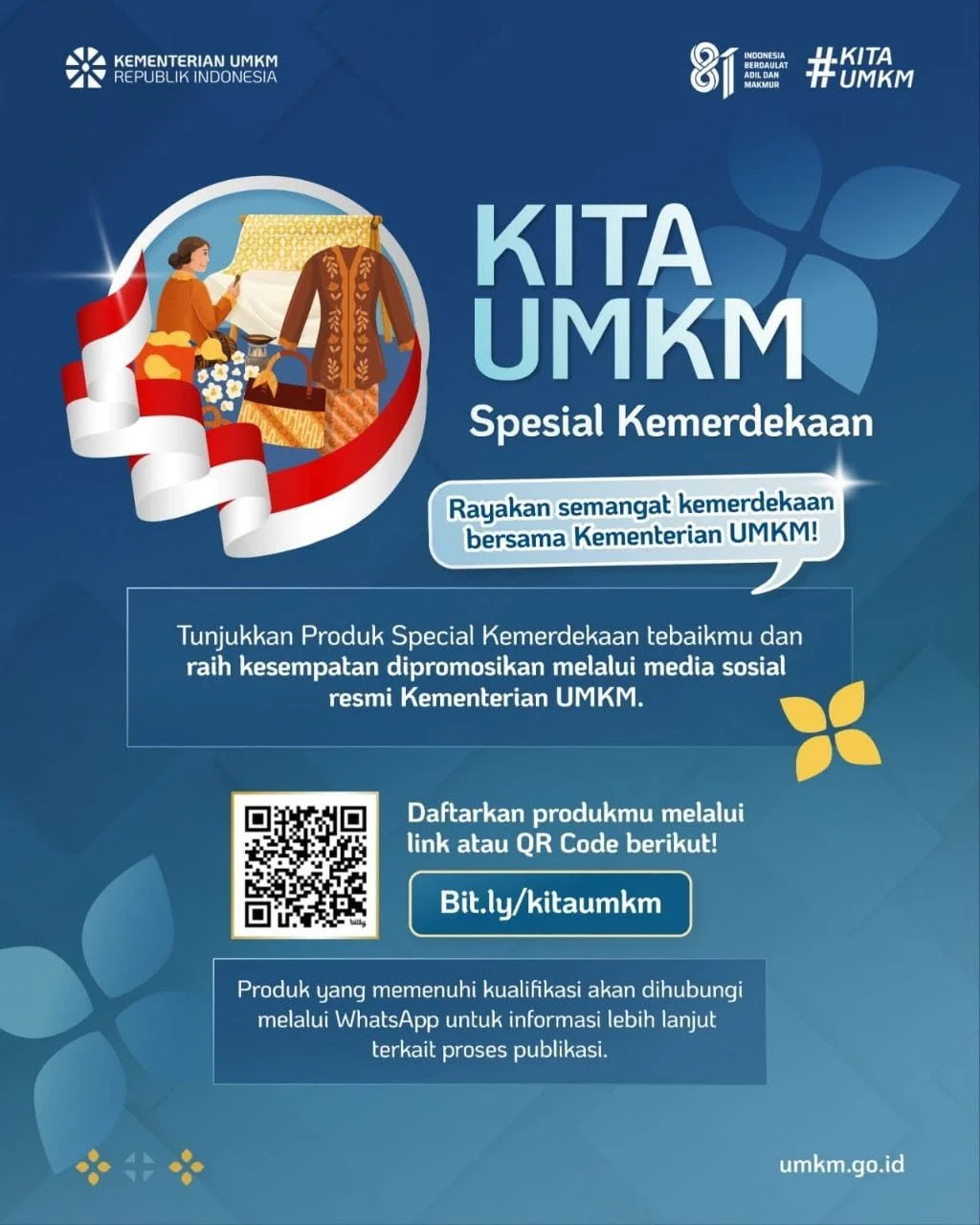 Kesempatan Emas untuk UMKM, Produk Terpilih Akan Tampil di Media Sosial Kementerian, Ini Caranya! 2 Kesempatan Emas untuk UMKM, Produk Terpilih Akan Tampil di Media Sosial Kementerian