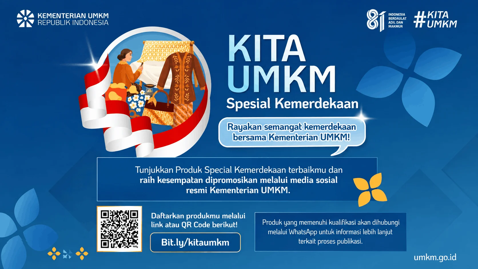 Kesempatan Emas untuk UMKM, Produk Terpilih Akan Tampil di Media Sosial Kementerian