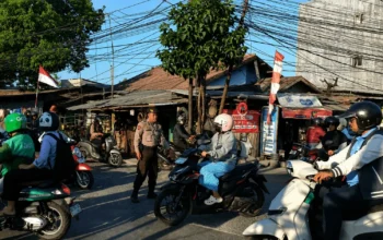 Jalan Antang Raya Mulai Padat, Polsek Manggala Siagakan Personel