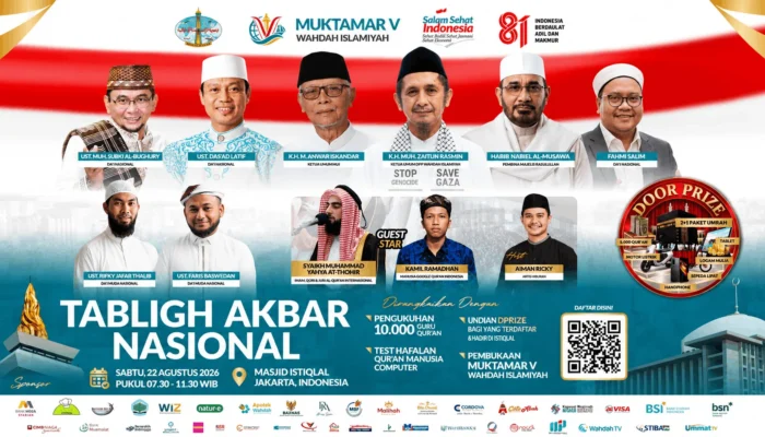 Tabligh Akbar Nasional dan Muktamar V Wahdah Islamiyah Digelar di Istiqlal Besok