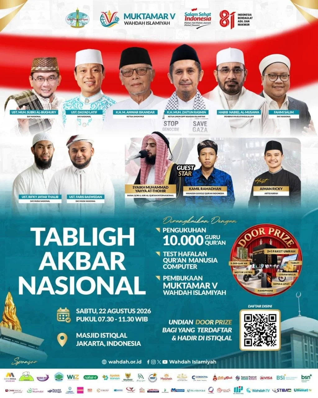 Tabligh Akbar Nasional dan Muktamar V Wahdah Islamiyah Digelar di Istiqlal Besok 2 Tabligh Akbar Nasional dan Muktamar V Wahdah Islamiyah Digelar di Istiqlal Besok