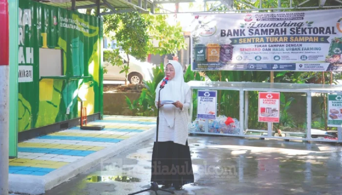 Percepat Transformasi Pengelolaan Sampah, Melinda Aksa Resmikan Bank Sampah Sektoral Panakkukang