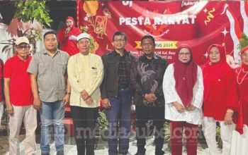 Camat Manggala Hadiri Pesta Rakyat HUT ke-81 RI, Ajak Warga Pilah Sampah dari Rumah
