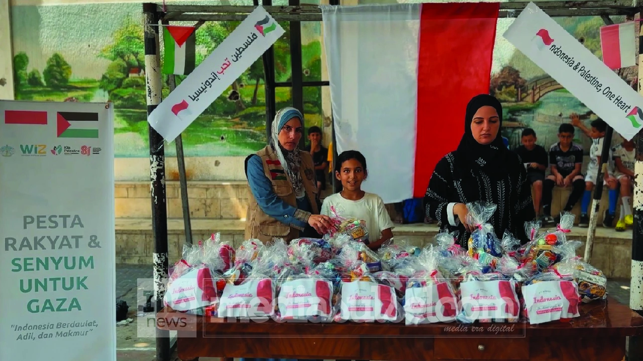 Momentum Muktamar V Wahdah Islamiyah, Lebih dari 100 Anak Gaza Rayakan HUT RI ke-81 Bersama Relawan Indonesia 2 Bingkisan untuk anak Gaza
