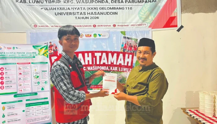 Mahasiswa KKNT Unhas Bikin Rocket Stove dari Hebel, Tekan Asap Pembakaran Sampah di Parumpanai