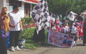 Bunda PAUD Sidrap Hadiri Dua Karnaval HUT RI ke-81, Angkat Budaya Lokal dan Kreativitas Anak