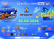 MRP Fun Run 2026 Sold Out, 1.300 Peserta Siap Ramaikan Jeneponto 11 MRP Fun Run