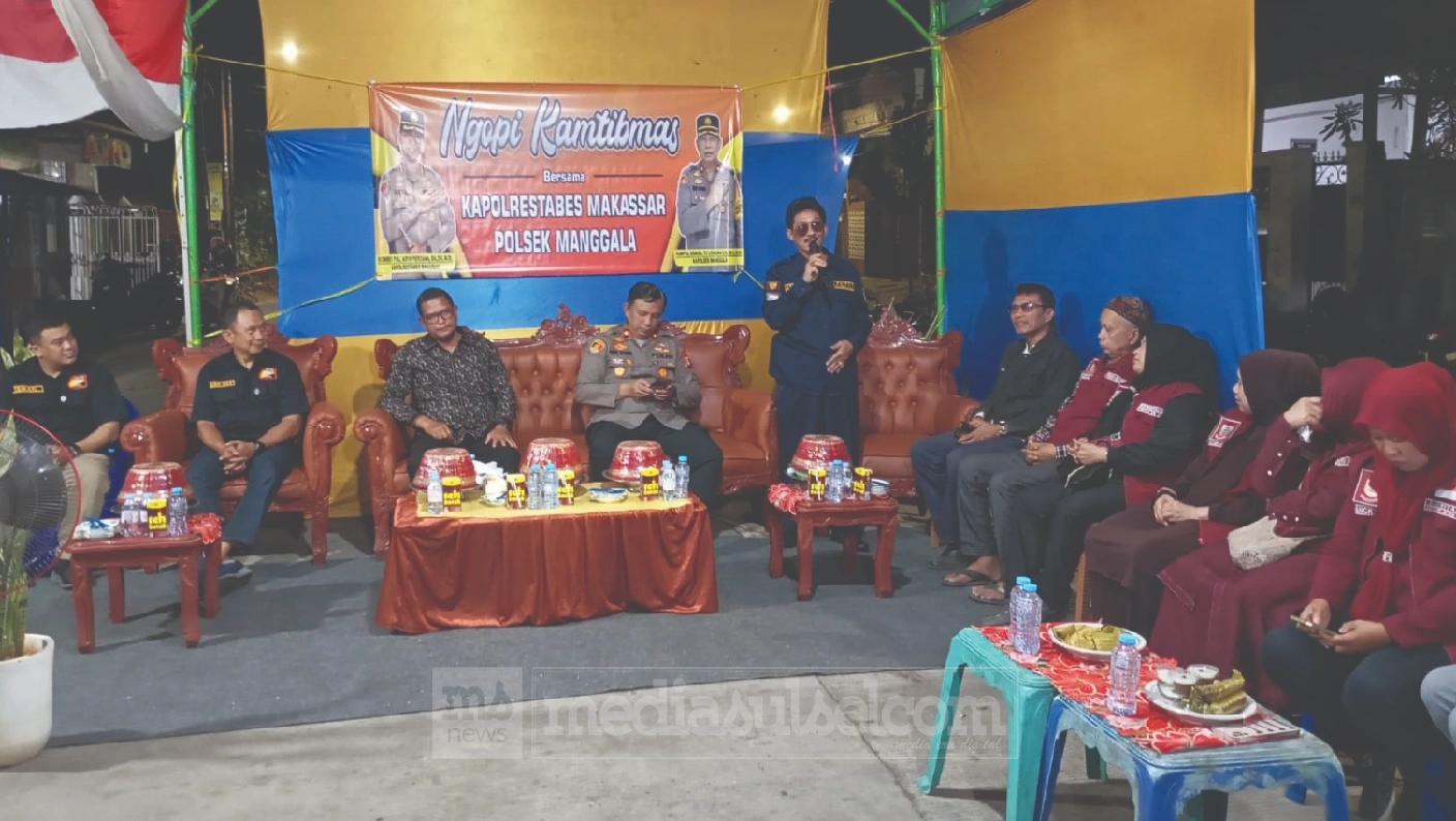 Warga Bangkala Diajak Jadi Garda Terdepan Jaga Kamtibmas, Polsek Manggala Soroti Geng Motor dan Miras 2 Ngopi Kamtibmas1